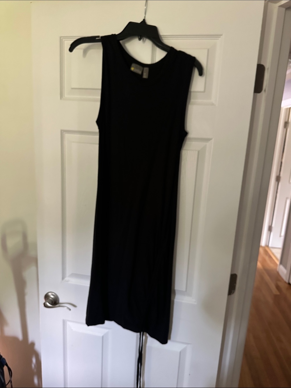 Zella Women’s Sleeveless Black Midi Dress - Classic Minimalist